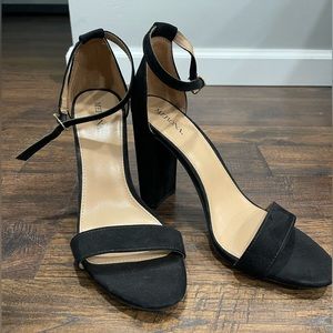 Merona black heels. Never worn! Size 10